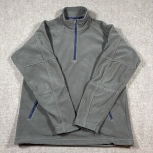 VTG Y2K‎ Patagonia Synchilla Gray 1/4 Zip Pullover Fleece Sweater Men Sz M EUC